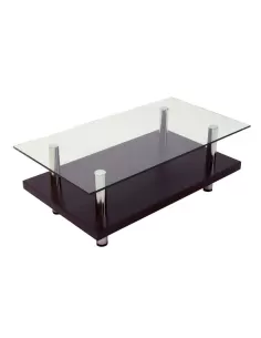 MESA DE CENTRO CRISTAL CON BANDEJA