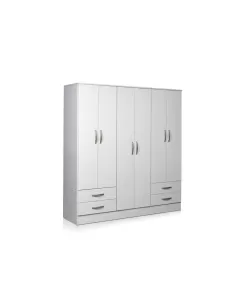 Plac Tana Plus 6 puertas 4 cajones Blanco Veta