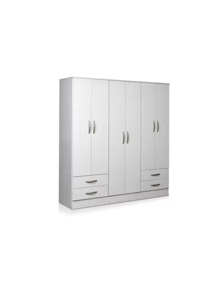 Plac Tana Plus 6 puertas 4 cajones Blanco Veta