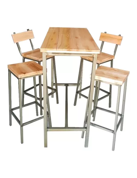 DESAYUNADOR CON BANQUETAS LINEA INDUSTRIAL