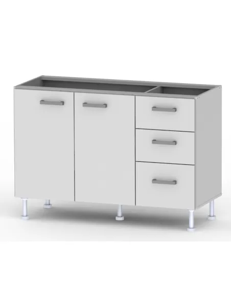 CCB120 - Bajo mesada de 1,20 mt Linea Classic blanca