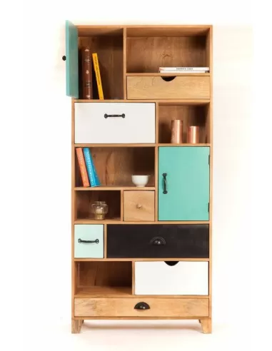 BIBLIOTECA ESCANDINAVA CHARLOTTE VARIOS COLORES