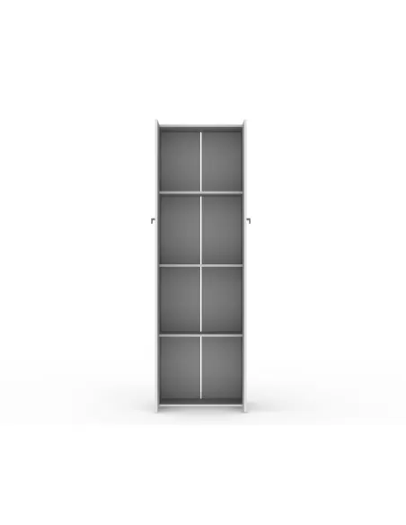 D062 - Despensero de 2 puertas grande con 4 estantes Blanco