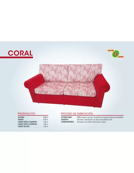 CORAL (JUEGO DE LIVING)