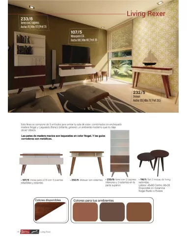 Set por 2 Mesas de Living Estilo Escandinavo (Color pleno)