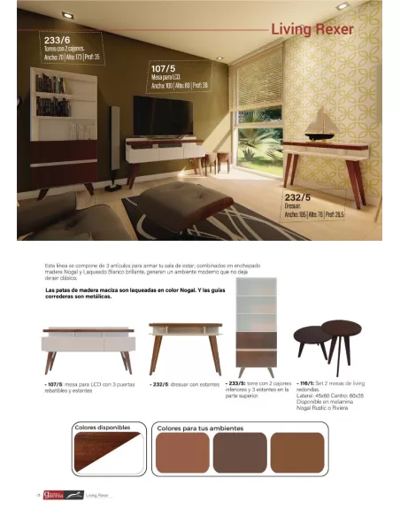 Set por 2 Mesas de Living Estilo Escandinavo (Color pleno)