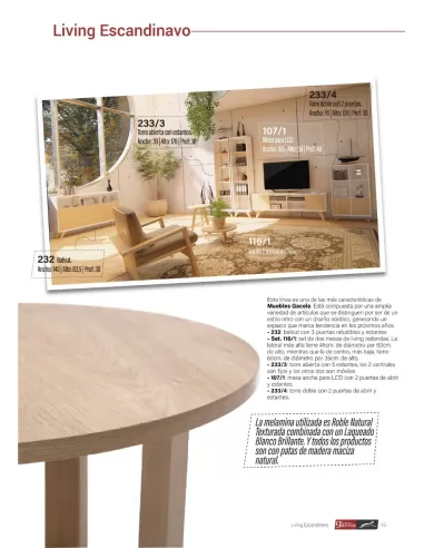 Set por 2 Mesas de Living Estilo Escandinavo (Color pleno)