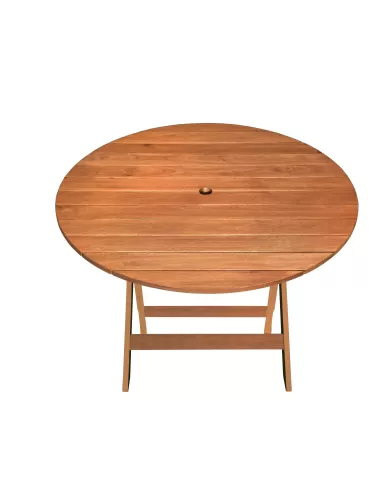 MESA REDONDA plegable