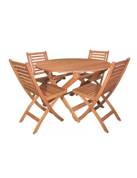 MESA REDONDA plegable