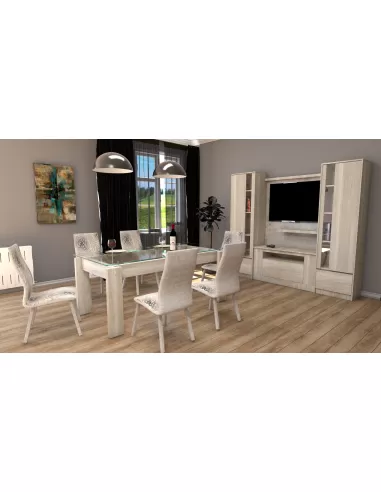 JUEGO DE MODULOS Y MESA TV SPAZZI