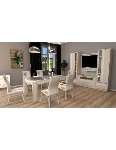 JUEGO DE MODULOS Y MESA TV SPAZZI