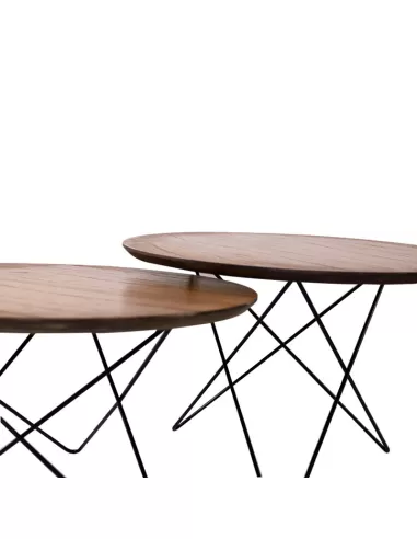 MESA AUXILIAR PATA DE METAL SET X 2