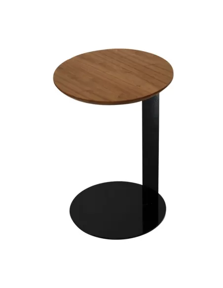 MESA AUXILIAR REDONDA PATA DE METAL