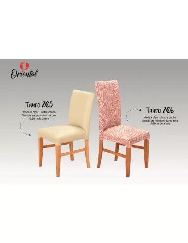 Sillas Tauro vestidas