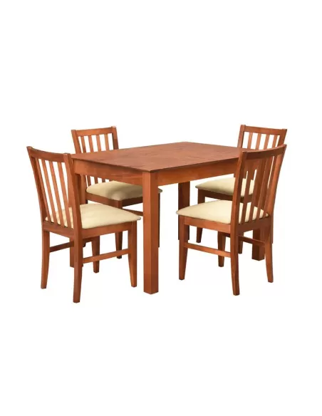 Silla 203 roble , combinada con mesa de 1.50m cod. 129
