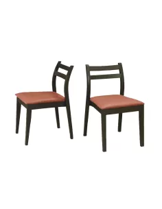 Silla Aero lustre wengue, con montana soul rojo 