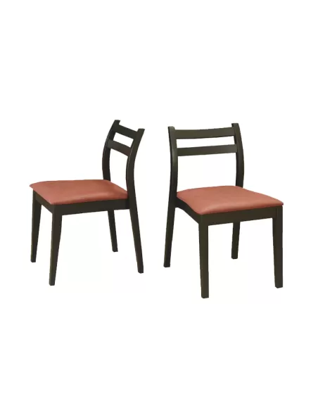 Silla Aero lustre wengue, con montana soul rojo 