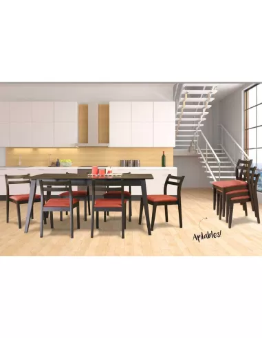 Silla aero, combinada con mesa de 1.80m cod.222