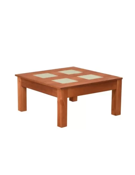 Mesa living caoba de 0.80 x 0.80m