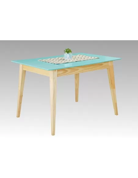 Mesa AERO lustre aqua y naturalisimo